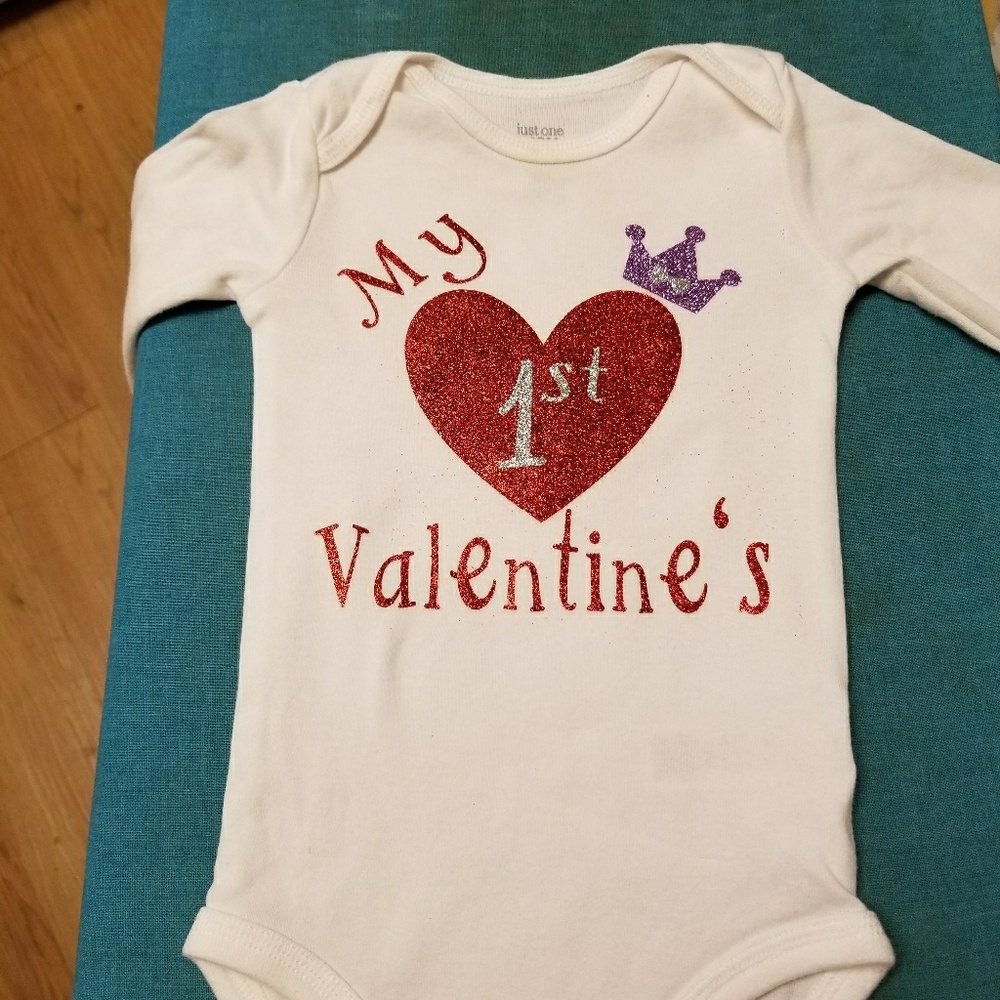 Baby Onesie My 1st Valentine's or other holiday's